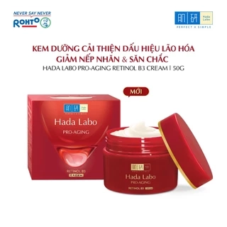 Kem dưỡng cải thiện dấu hiệu lão hóa Hada Labo Pro-Aging Retinol B3 Cream 50g
