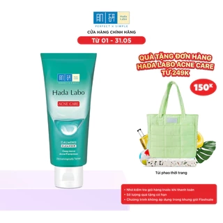 Sữa rửa mặt Hada Labo cho da dầu mụn, da nhạy cảm Hada Labo Acne Care Calming Cleanser 80g