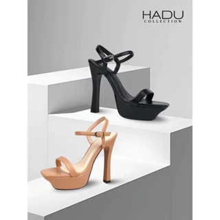Giày Cao Gót 12P Đế Vuông Quai Ngang HADU G128 Đúp Trước 3P BH 12 Tháng