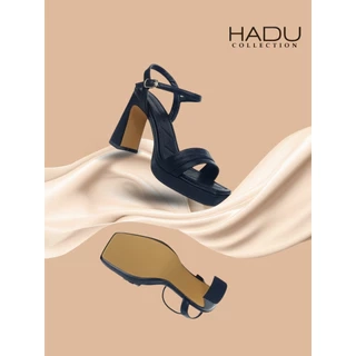Giày Sandal Gót Vuông 9P Sườn Kép Quai Ngang ARES HADU M956 Đúp Trước 3P - BH 12 Tháng