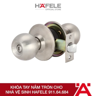 Khóa Tay Nắm Tròn Cho Nhà Vệ Sinh / Cửa Chính Hafele Loại Nhỏ 911.64.684 / 911.64.680