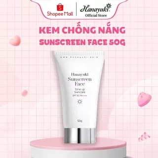Kem Chống Nắng Hanayuki Sunscreen Body Nâng Tông Dưỡng Trắng SPF 50+/PA++++, Chống Nắng Hanayuki Chính Hãng 100g CN03