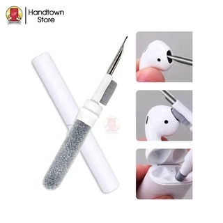 Dụng Cụ Bút Vệ Sinh AirPods Hai Đầu Riêng Biệt, Làm Sạch Tai Nghe 3 Trong 1 Với Mút Xốp và Đầu Bút Kim Loại Handtown