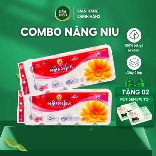 Mua 2 Bịch GVS HanoiSilk 3 Lớp Không Lõi/ Có Lõi Tiết Kiệm - Tặng 2 Bịch Giấy Ăn Fairy Sen 270 Tờ
