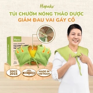 Túi Chườm Nóng Thảo Dược Cổ Vai Gáy Hapaku - Làm Nóng Bằng Lò Vi Sóng, Giảm Nhức Mỏi, Thư Giãn