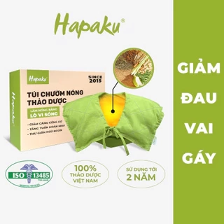 Túi Chườm Nóng Thảo Dược Vai Gáy HAPAKU, Giảm Đau Vai Gáy Cổ, Gối Thảo Dược Làm Nóng Bằng Lò Vi Sóng