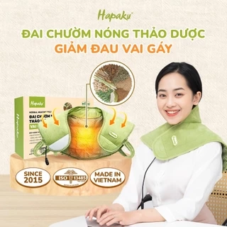 Đai Chườm Nóng Thảo Dược Hapaku Giảm Đau Cổ Gáy, Giúp Ngủ Ngon, Thư Giãn Cơ Thể