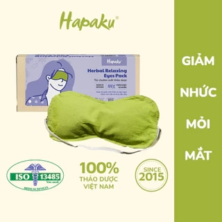 Túi Chườm Mắt Thảo Dược Hapaku, Giảm Nhức Mỏi Mắt, Thư Giãn Ngủ Ngon