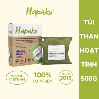 Túi Than Hoạt Tính Hapaku Khử Mùi Ô Tô, Hút Ẩm Khử Độc, Từ Than Gáo Dừa Bến Tre 200Gr