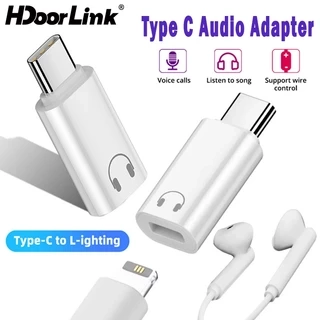 Bộ chuyển đổi âm thanh tai nghe HdoorLink Type C sang IOS 16 15 USB C Nam sang IOS Nữ Bộ chuyển đổi tai nghe