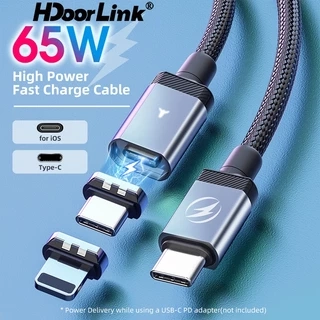 Cáp sạc nhanh HDOORLINK PD 65W 27W USB Type C sang cổng cắm USB cho điện thoại Samsung