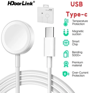 Đế Sạc HdoorLink 3 Trong 1 Cho Đồng Hồ 7 SE 6 5 4 3 2 Series USB A / Type-C Dây Sạc Cáp Sạc Từ Tính