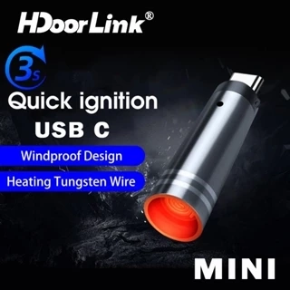 Hdoorlink Loại C Sưởi Ấm OTG Chuyên Dụng Mini Ngoài Trời Lửa Di Động Chống Gió Sạc Đặc Biệt Adapter