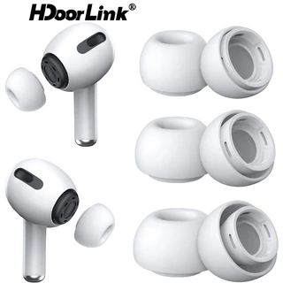 Set 2 nút bọc tai nghe HDOORLINK bằng silicon mềm giảm tiếng ồn thích hợp cho Air-pods Pro và Air-pods Pro 2nd Generation