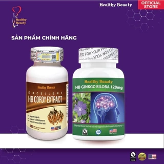 Combo Ngủ Ngon Sâu Giấc HB Cordy Extract & HB Ginkgo Biloba 120Mg Healthy Beauty