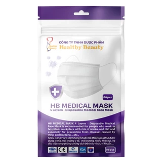 HB MEDICAL MASK - Túi zip - Khẩu trang y tế 4 lớp kháng khuẩn chuẩn nhóm A