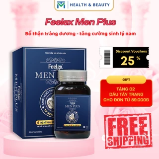 Viên uống tăng cường sinh lí nam giới Feelex Men Plus, tác dụng nhanh chóng - hộp 60 viên