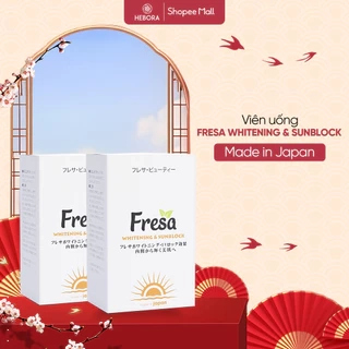COMBO 2 hộp viên uống trắng da và chống nắng nội sinh Fresa Whitening & Sunblock