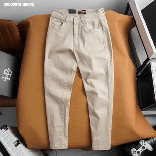 Quần kaki jean dài trơn dành cho nam Heboz chuẩn form slim 4M - 00002638