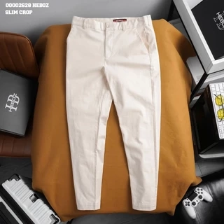 Quần kaki smart crop Heboz 2M, quần dài trơn dành cho nam cao cấp - 00002628