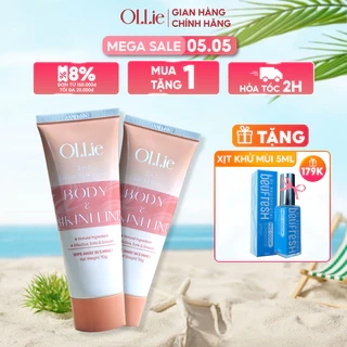 Combo 2 Kem tẩy lông OLLIE , tẩy lông vùng kín, nách, tay, chân 70g