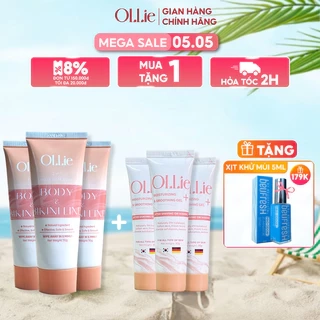Combo 3kem tẩy lông Ollie + 3 kem dưỡng da làm chậm quá trình mọc lông Ollie