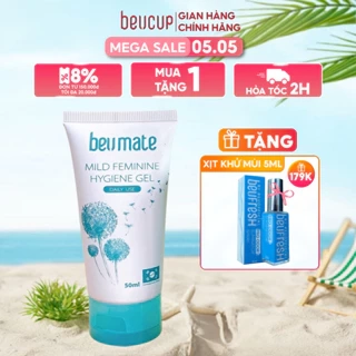Dung dịch vệ sinh làm sạch cốc nguyệt san BeUmate chính hãng, mùi hương dịu nhẹ 50ml