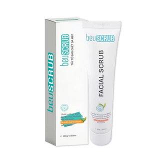 Tẩy tế bào chết mặt BEUSCRUB trà xanh, tẩy da chết mặt ,thấm hút dầu thừa , làm sạch da 30g