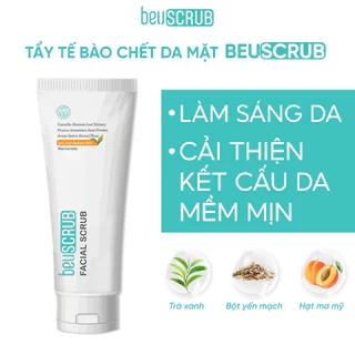 Tẩy tế bào chết mặt BEUSCRUB trà xanh, tẩy da chết mặt ,thấm hút dầu thừa , làm sạch da