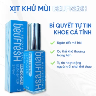 Xịt khử mùi toàn thân BEUFRESH ngăn tiết mồ hôi, hạn chế mùi cơ thể 5ml