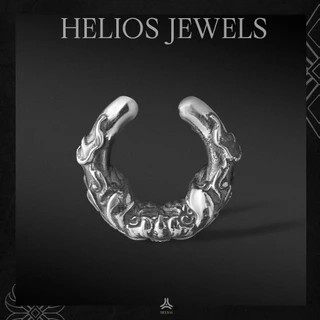 Khuyên Tai Bạc Nam, Nữ S925 HeliSilver Thiết Liên Helios Silver Original