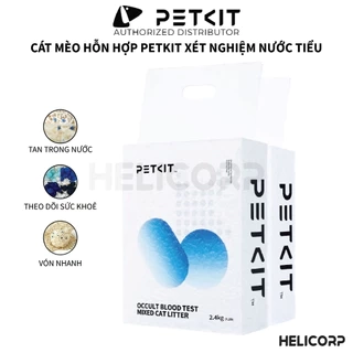 Cát mèo cao cấp hỗn hợp đất sét và đậu nành xét nghiệm nước tiểu mèo PETKIT - HELICORP