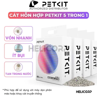 Cát Vệ Sinh Cho Mèo PETKIT Bentonite Mix Đậu Nành, Không Bụi, Xả Toilet, 3.6Kg/túi