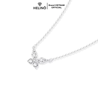 Dây chuyền bạc nữ HELINO mặt hồ điệp đơn đính đá lấp lánh, nữ tính C63