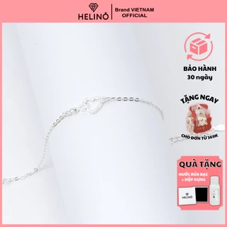 Lắc tay bạc nữ HELINO hình vô cực lồng trái tim V14