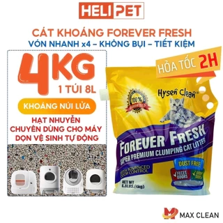 Cát Vệ Sinh Cao Cấp Cát Khoáng Dùng Cho Khay Vệ Sinh, Máy Vệ Sinh Cho Mèo 4Kg Siêu Vón Không Bụi HeLiPet