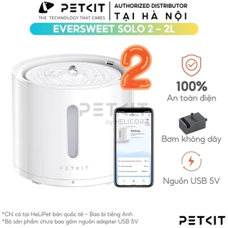 [Có App] Máy Lọc Nước Cho Chó Mèo Bơm Không Dây PETKIT Solo 2 - HeLiPet