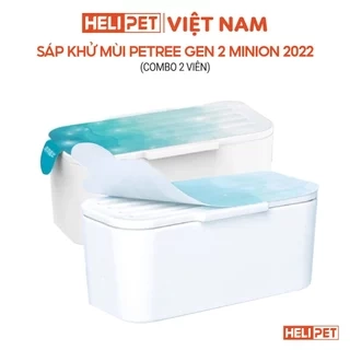 COMBO 2 Cục Khử Mùi Máy Dọn Vệ Sinh Cho Mèo Petree x HeLiPet Chính Hãng