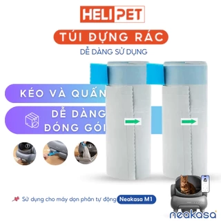 Túi rác dùng cho máy dọn phân mèo NEAKASA M1 dễ dàng kéo khoá túi rác - HELIPET