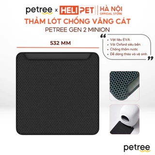 Thảm Lót Chống Văng Cát Petree x HeLiPet dùng cho Máy Vệ Sinh Tự Động, Máy Dọn Phân Cho Mèo