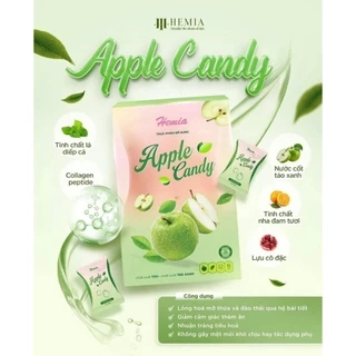 Combo 2 hộp kẹo giảm cân HEMIA vị táo thành phần thiên nhiên, an toàn không chất bảo quản
