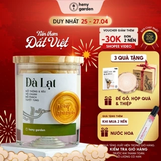 Nến Thơm Đất Việt Quà Tặng HENY GARDEN Thư Giãn Dễ Ngủ Với Mùi Hương Từ Địa Danh Việt Nam