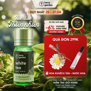 Tinh Dầu Xông Thơm Phòng 32 MÙI Thiên Nhiên HENY GARDEN Thư Giãn Organic Nguyên Chất