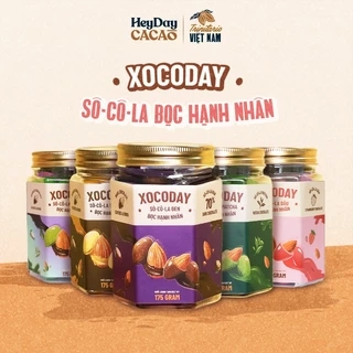 Sô-cô-la bọc hạnh nhân Xocoday - Kết hợp hoàn hảo của chocolate thơm nồng cùng hạnh nhân giòn thơm - Hủ 175g - Heyday