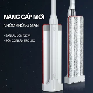 Cây Lau Nhà Tự Vắt OKwife HD-7020 - Chổi Lau Nhà Tự Vắt Thông Minh Xoay 360 Độ, Lau Sàn Làm Sạch