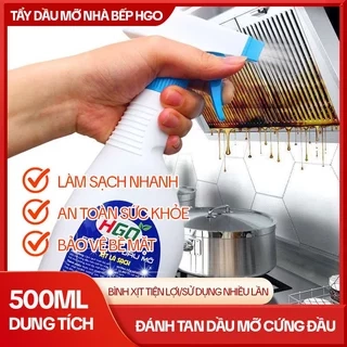 Tẩy Dầu Mỡ Nhà Bếp HGO - Tẩy Dầu Mỡ Máy Hút Mùi, Mặt Bếp, Xoong Nồi, Tường Ốp, Chậu Rửa Bát 500ml