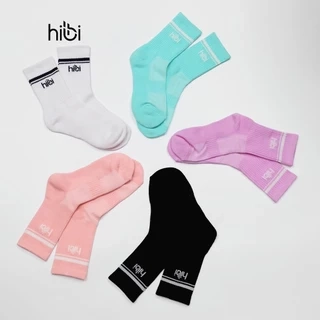 Tất Thể thao Hibi Sports A010 Cotton cổ cao có đệm chống hôi chân và bo chun bàn chân