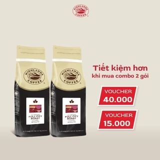 Combo 2 Túi Cà Phê Hạt Full City Highlands Coffee 1kg