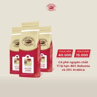 Combo 3 Cà Phê Bột Truyền Thống Highlands Coffee 1Kg