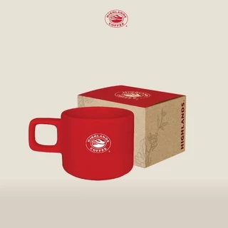 Ly sứ màu đỏ/trắng CUP280.C010H (màu ngẫu nhiên)